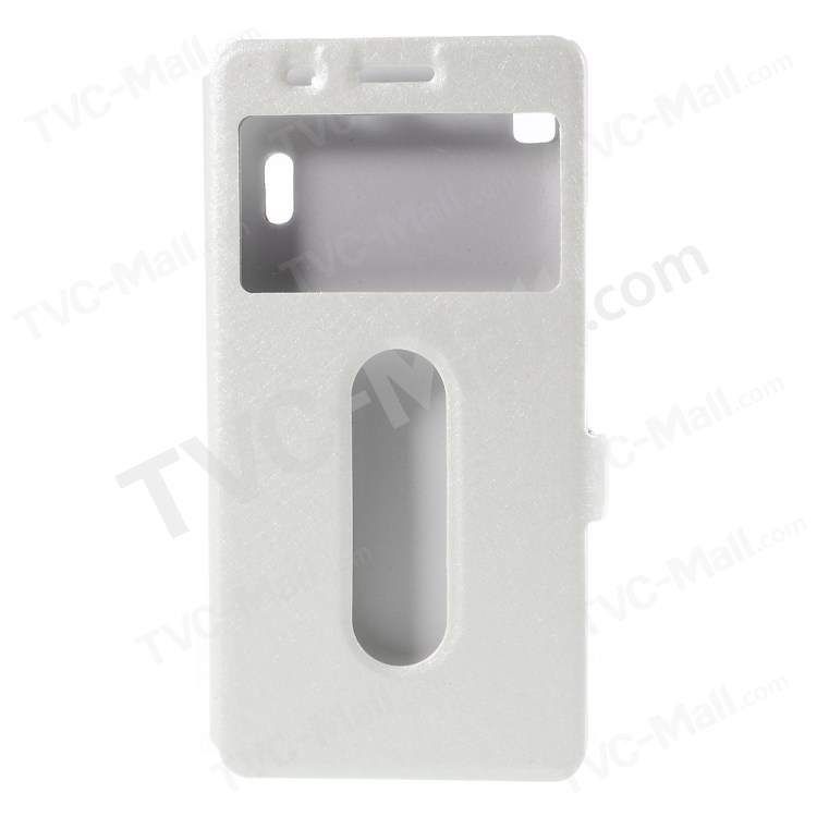 Case Lenovo A7000 / Pre-order * เคสผิวผ้าไหม 2 ช่องหน้าต่าง *