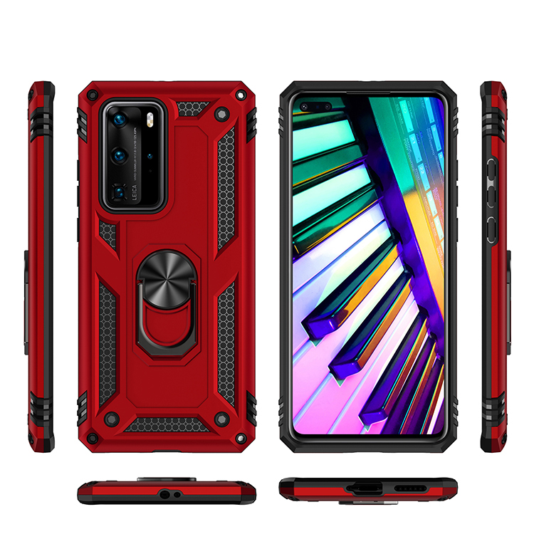 Case Huawei P40 Pro / Pre-order * เคส TPU Combo Combo แหวนเกราะขาตั้ง *