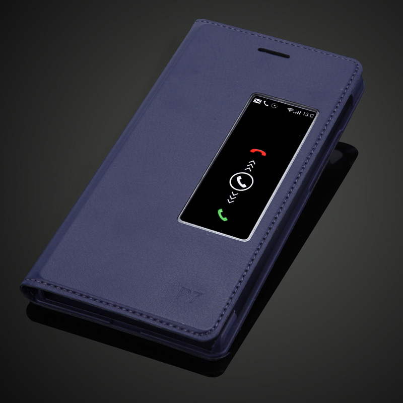 Case Huawei P7 / Pre-order * Original Smart flip cover มุมมองหน้าต่างพลาสติกใส*
