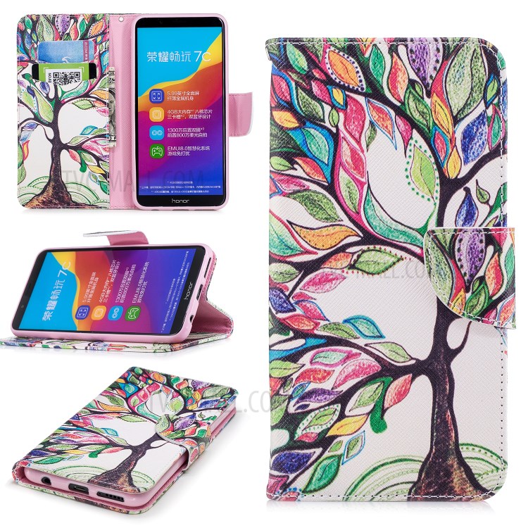 Case Huawei Y7 Pro 2018 / Pre-order * เคสกระเป๋าสตางค์พิมพ์ลาย *