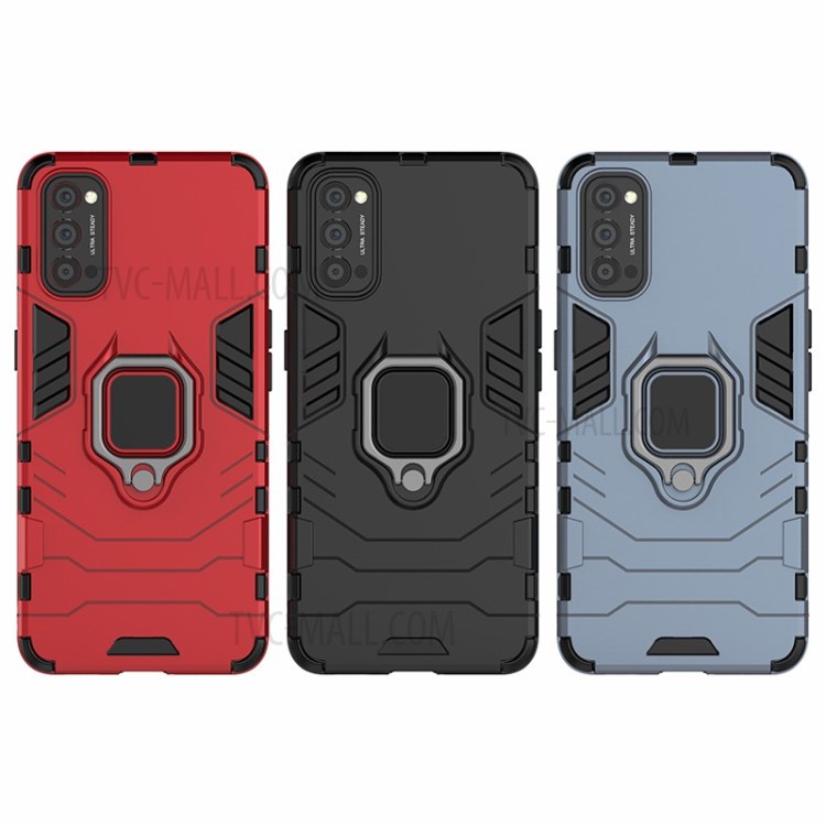 Case OPPO Reno4 5G / Pre-Order * เคส PC + TPU Case โทรศัพท์ไฮบริดที่มีขาตั้ง พลาสติกแข็ง + TPU อ่อน = สองชั้น *