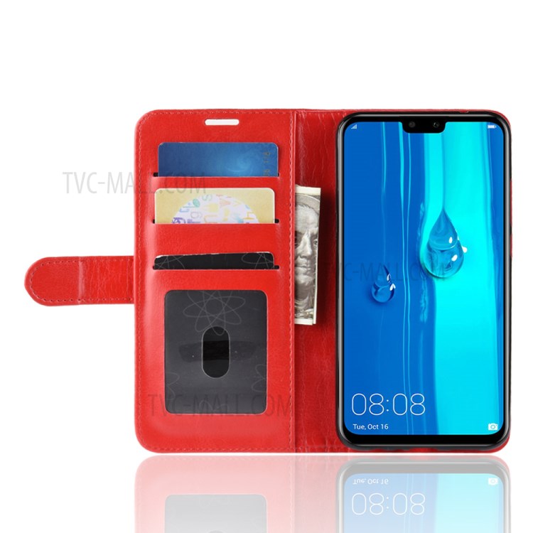 Case Huawei Y9 2019 / Pre-orde * เคสผิวหน้งม้า แยกช่องสำหรับเก็บบัตรเครดิต ID และเงินสด *