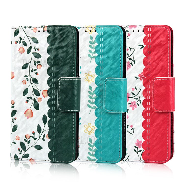 Case Huawei Nova 5T / Pre-order * เคสพิมพ์ลายดอกไม้พื้นผิวหนัง PU + TPU สไตล์กระเป๋า: 3 ช่องเสียบการ์ด + กระเป๋าเงินสด 1 ช่อง *