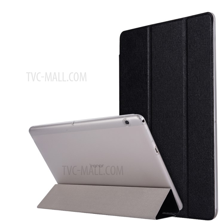Case Huawei MediaPad T3 10 / Pre-order * เคสเนื้อผ้าไหม PU ด้านหน้า + โปร่งด้านหลัง PC *