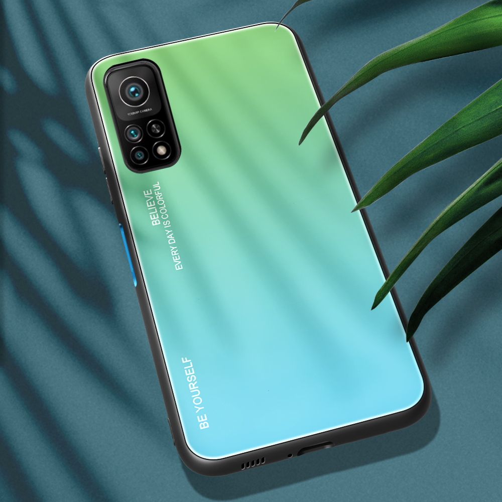 Case Xiaomi Mi 10T 5G / Mi 10T Pro 5G # Pre-order * เคสกระจกนิรภัยปกหลัง ไล่โทนสีแบบ Painted *
