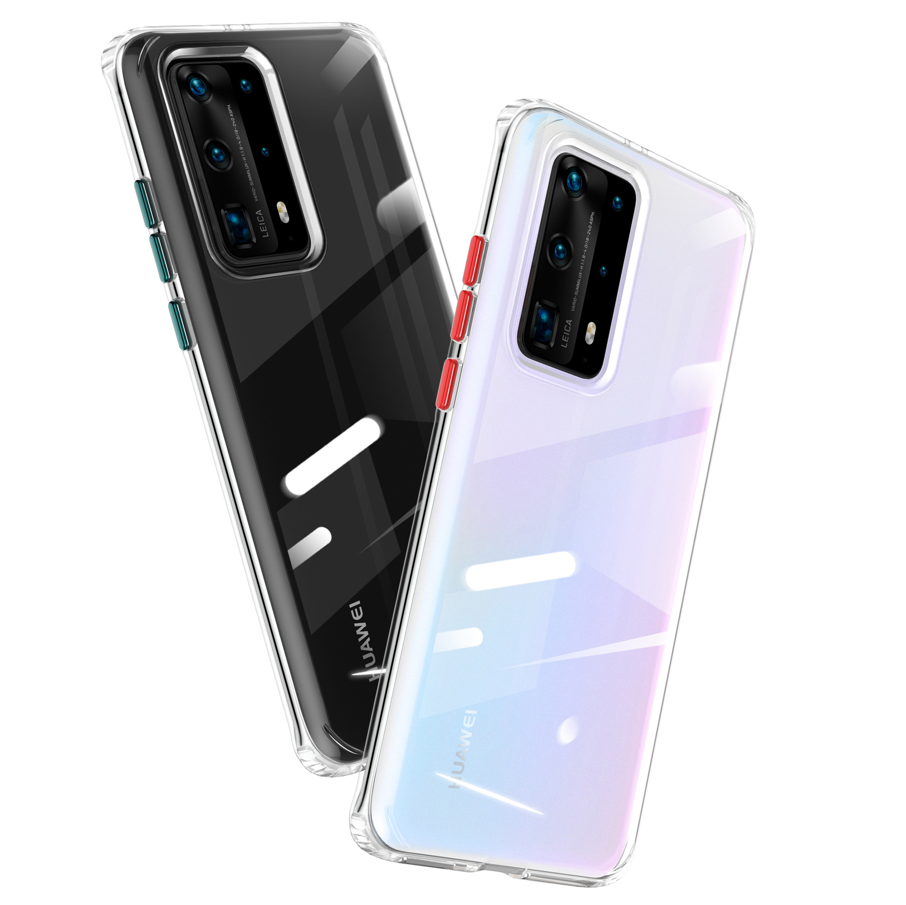 Case Huawei P40 Pro+ / Pre-order * เคส TPU นุ่มกันกระแทกแบบใส นุ่มยืดหยุ่นและทนทาน ปุ่มสีสันสดใส *