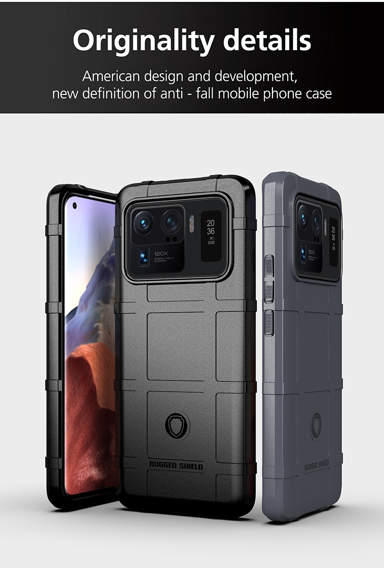 Case Xiaomi Mi 11 Ultra 5G # Pre-Order * เคสโทรศัพท์ TPU แบบพื้นผิวสี่เหลี่ยมที่ทนทานต่อแรงกระแทก *