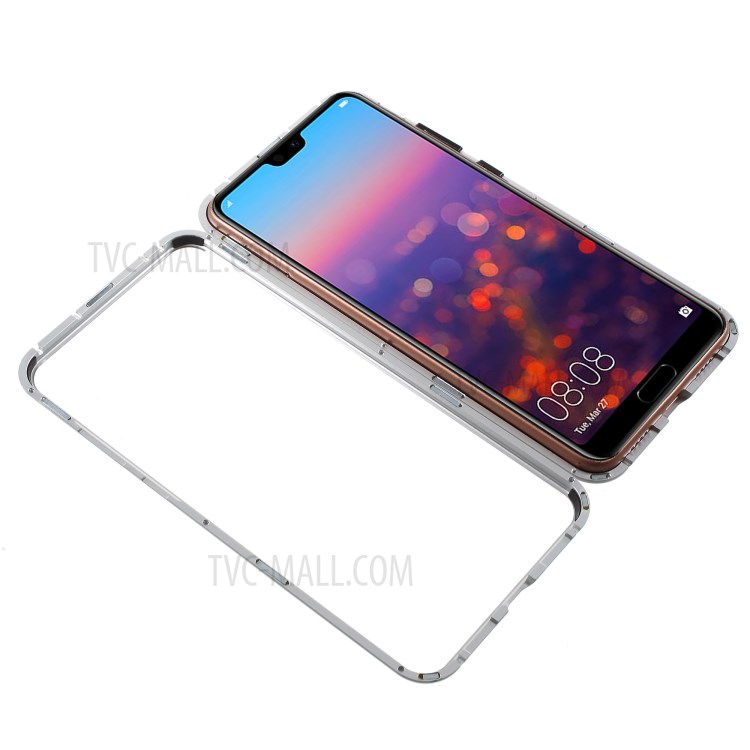 Case Huawei P20 Pro / Pre-order * เคสกรอบโลหะแม่เหล็ก + กระจกนิรภัยด้านหลังความแข็ง 9H แม่เหล็กถอดออกได้และยึดติดกันได้ *