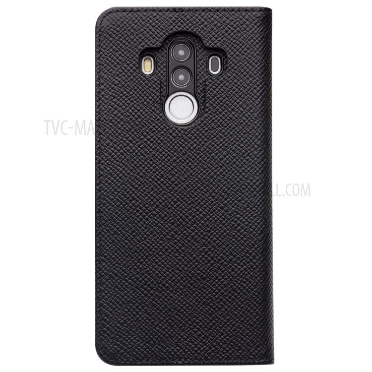 Case Huawei Mate 10 Pro / Pre-order * QIALINO Cross Texture กระเป๋าสตางค์หนังวัวแท้ ถอดได้ *