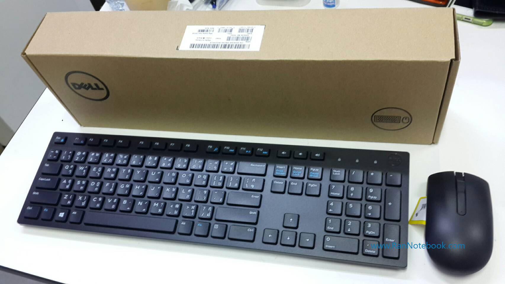 DELL KM636 Wireless Keyboard + Mouse ComboSet ไทย-อังกฤษ คีย์บอร์ด Dell ไร้สาย เม้าท์ Dell ไร้สาย