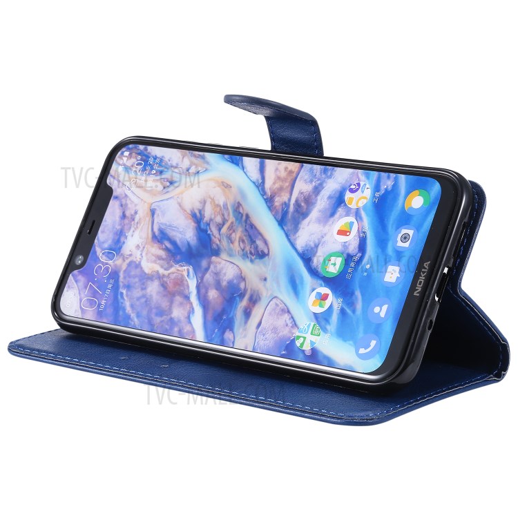 Case Nokia 8.1 / Pre-Order * เคสกระเป๋าเงิน Leather Case Stan ช่องเสียบการ์ด Wallet และกระเป๋าซ่อน เข็มกลัดแม่เหล็กเพื่อให้ปิดฝา *