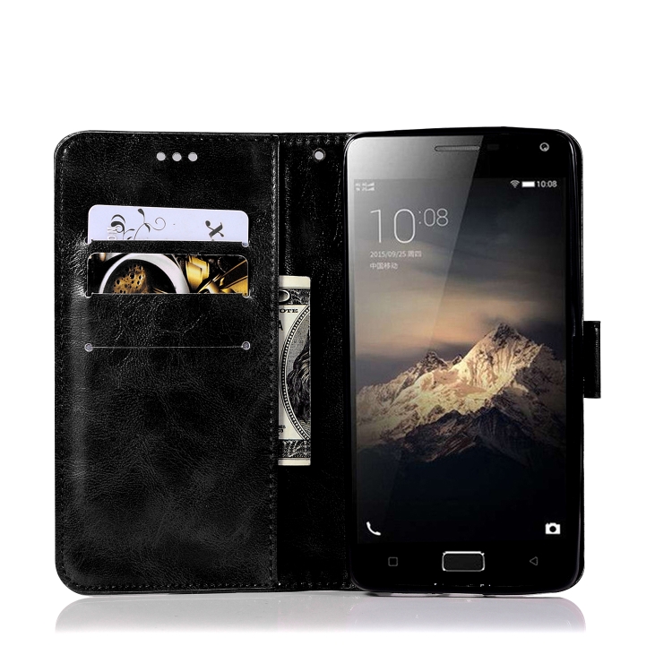 Case Lenovo Vibe P1 / Pre-order * Retro ทองแดงปุ่ม Crazy Horse กระเป๋าสตางค์ 3 ช่องใส่โทรศัพท์มือถือ *