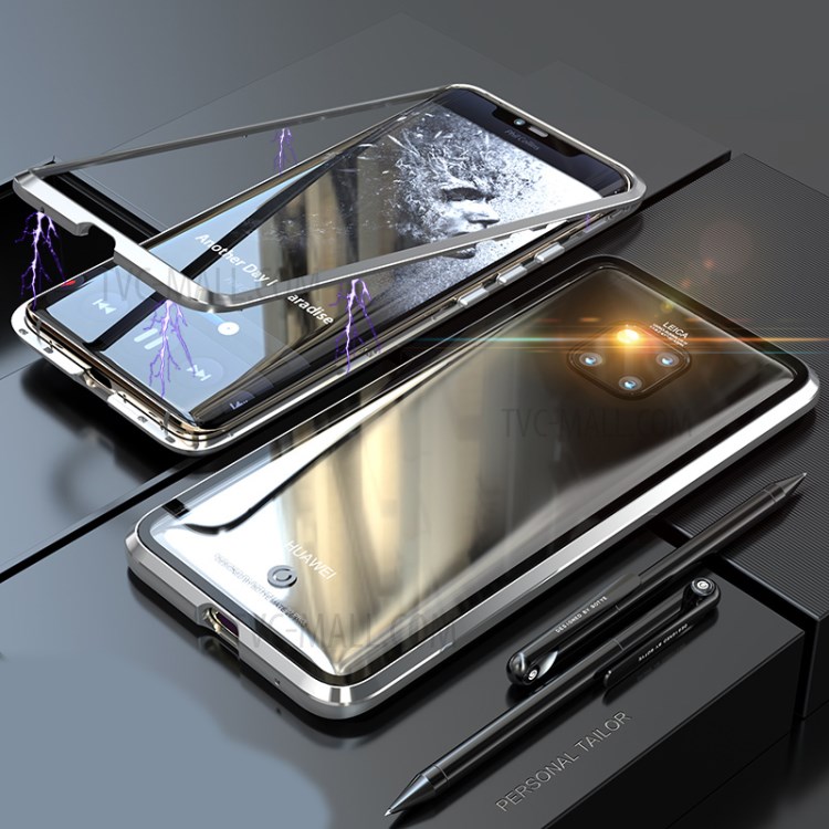 Case Huawei Mate 20 Pro / Pre-order * เคสกรอบโลหะแม่เหล็กถอดออกได้ + กระจกนิรภัยป้องกันปกหลัง *