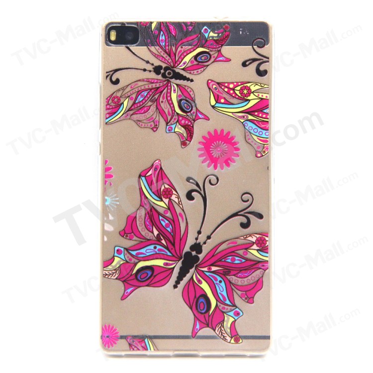 Case Huawei P8 / Pre-order * สลิม TPU พื้นผิวลายนูนบรรเทาสดใส *