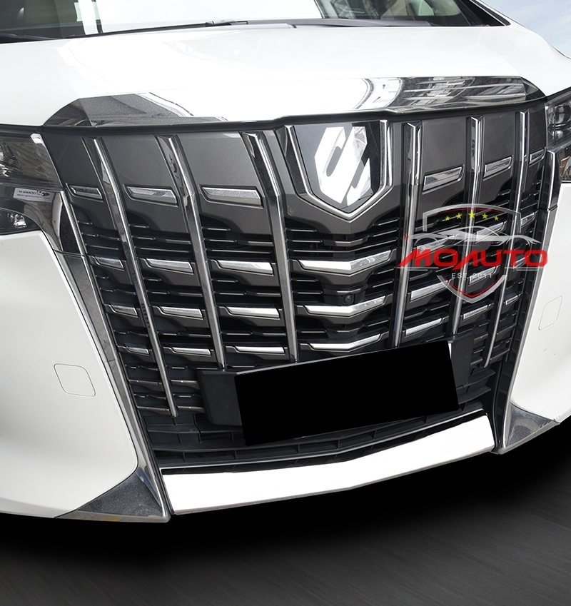 ครอบกระจังหน้าล่างสแตนเลท รุ่น Hybrid ALPHARD 30 MC