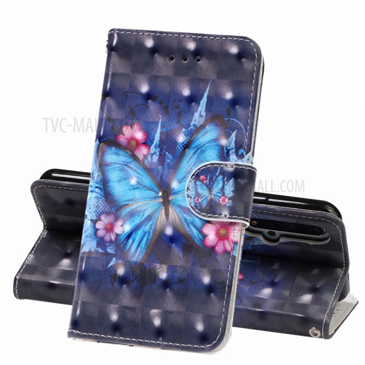 Case Huawei Nova 5T / Pre-order * เคสหนังกระเป๋าสตางค์ยืน การตกแต่งจุดไฟพิเศษปรับแต่งอุปกรณ์ *