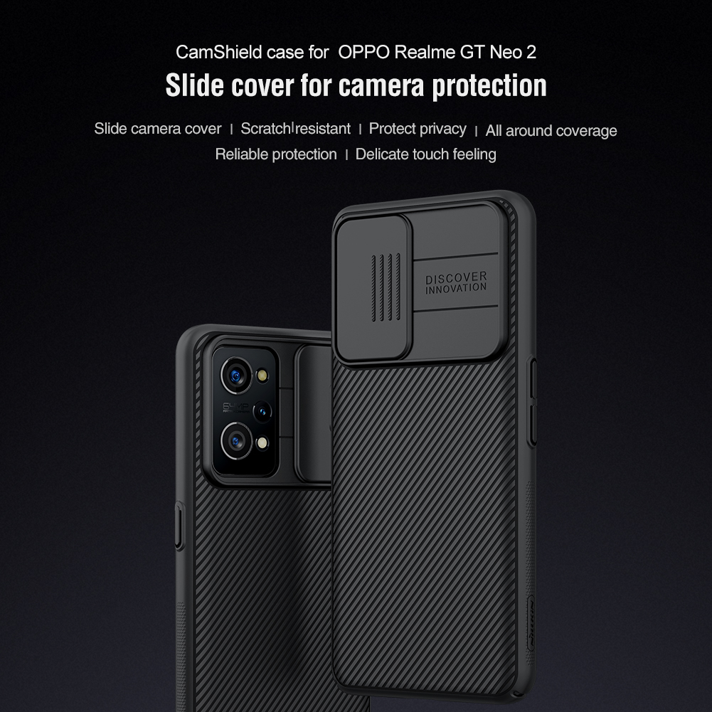 Case Realme GT Neo2 # Pre-Order * NILLKIN CamShield ตัวป้องกันกล้องสไลด์แบบมีฝาปิด *