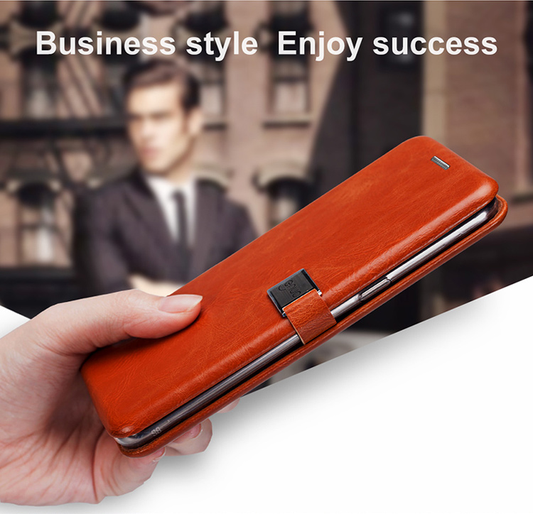 Case Samsung Galaxy S8 Plus / Pre-order * LENUO เคสผิวหนังม้าหนัง PU ผู้ถือบัตรปกคลุม การปิดแม่เหล็กช่วยเพิ่มความปลอดภัย *