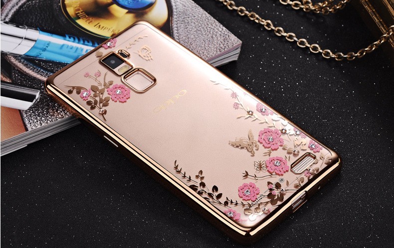 Case Oppo F1S / Pre-order * เคสหรูหราเทคนิคการชุบทอง TPU ซิลิโคนอ่อนนุ่ม *