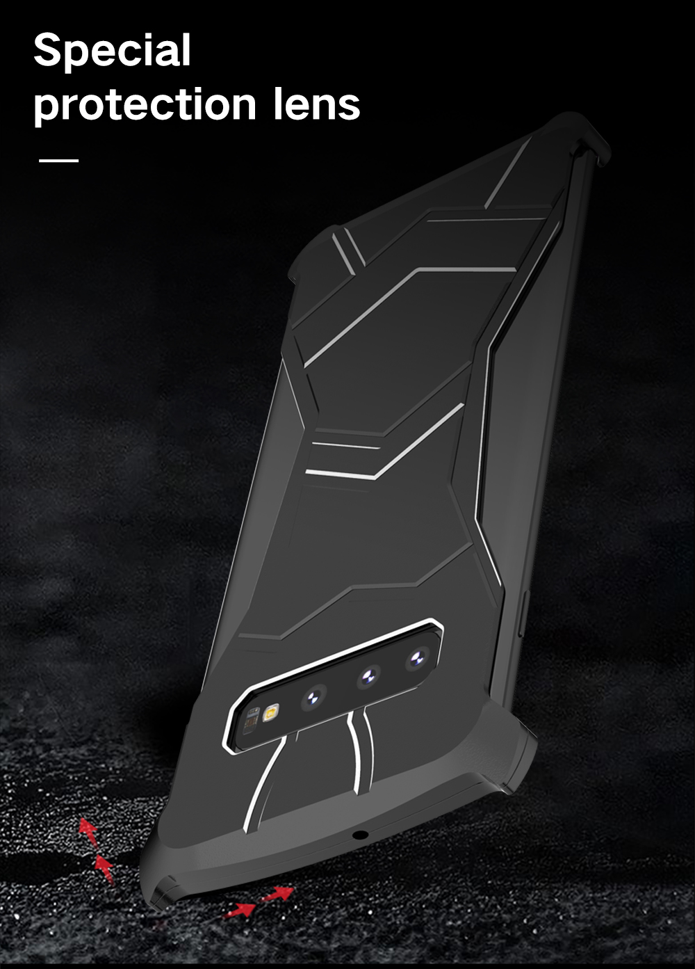 Case Samsung Galaxy S10 / Pre-Order * Panther กันกระแทกอลูมิเนียมปกหลัง วัสดุอลูมิเนียมบางพิเศษเพื่อความพอดีที่ไร้รอยต่อ *