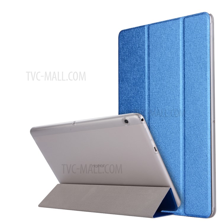 Case Huawei MediaPad T3 10 / Pre-order * เคสเนื้อผ้าไหม PU ด้านหน้า + โปร่งด้านหลัง PC *