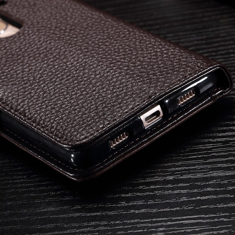 Case Huawei GR5 2017/ Pre-orde * เคสผิวลิ้นจี่ สไตล์พลิก Folio กับเข็มกลัดแม่เหล็ก *