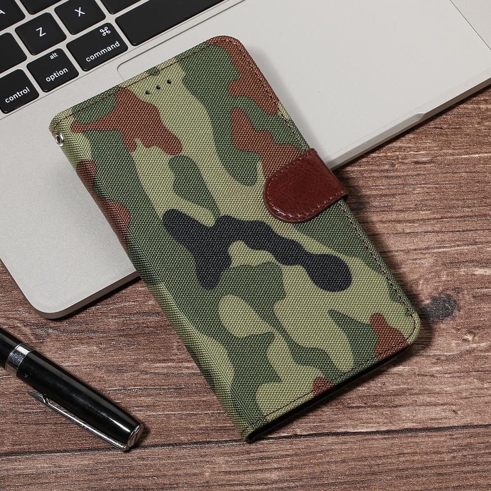 Case Huawei Y6ii / Pre-order * เคสลายพรางทหารหนังพลิกกระเป๋าโทรศัพท์ *