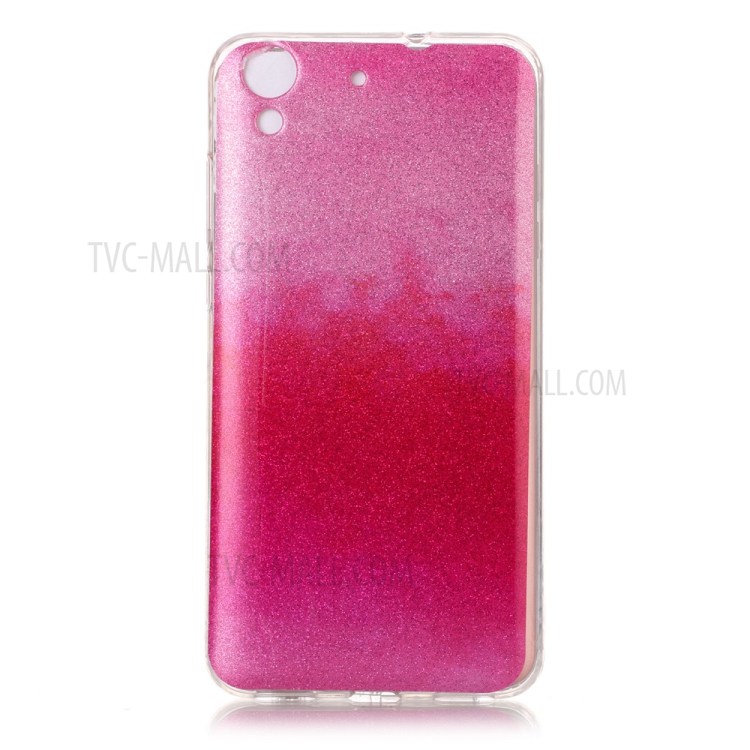 Case Huawei Y6ii / Pre-order * เคส TPU ซอฟท์ พื้นผิวมันวาวฝังตัวอยู่กับผงแวว *