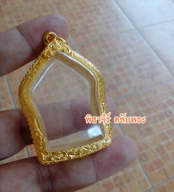 ตลับเงินแกะลายใส่ขุนแผนเข้ารูป ชุบไมครอน