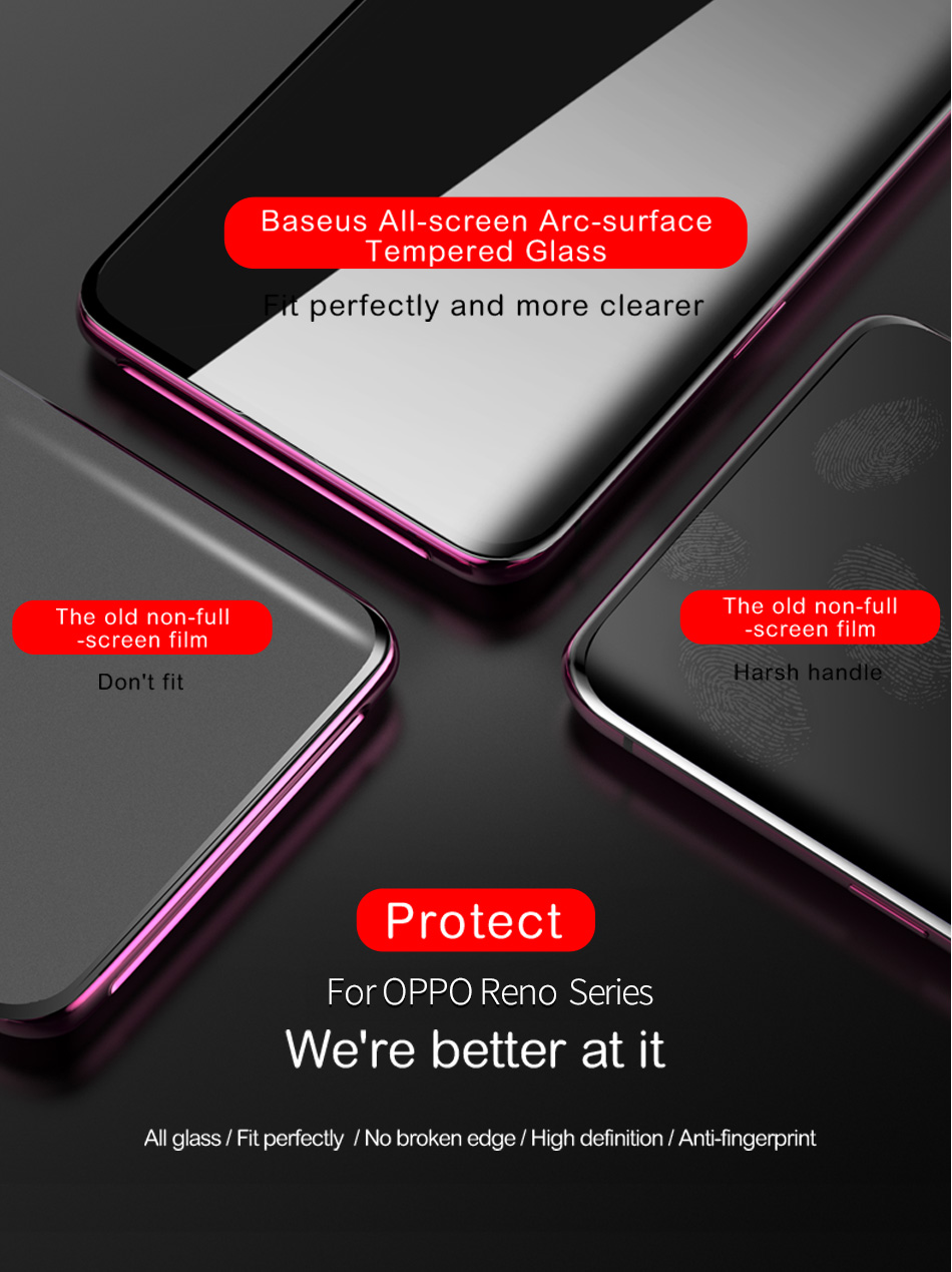 กระจกนิรภัย OPPO Reno 10x Zoom / พรีออเดอร์ * IMAK Pro+ Full ผิวโอเลฟิบิกได้อย่างมีประสิทธิภาพป้องกันคราบน้ำมันความรู้สึกสัมผัสที่ราบรื่น *