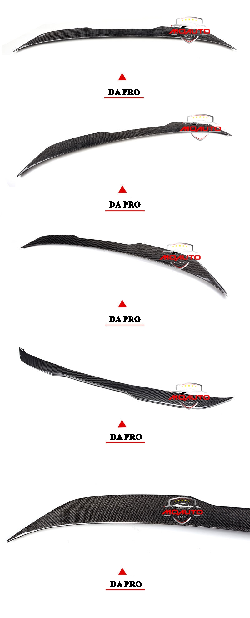 สปอยเลอร์ฝากระโปรงท้าย BMW SERIES 5 G30 ทรง DA PRO