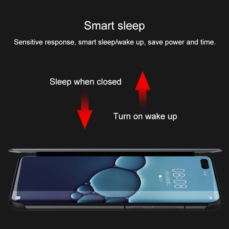 Case Huawei P40 Pro+ / Pre-order * เคสหนังวัวแท้สมาร์ท Shckproof แนวนอน *