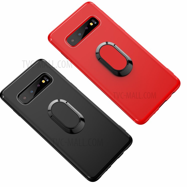Case Samsung Galaxy S10 / Pre-Order * Matte TPU Mobile Shell พร้อมแหวนนิ้วแม่เหล็กขา *