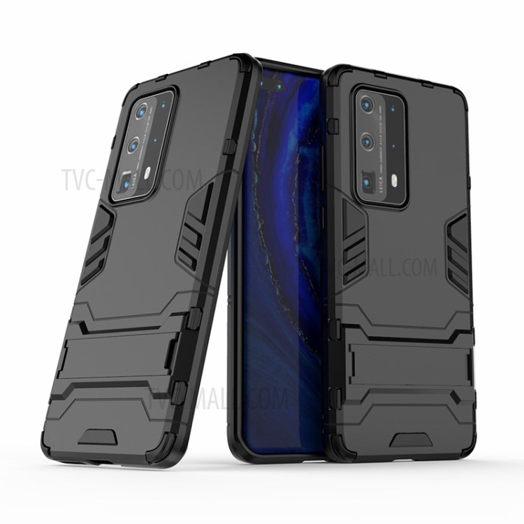 Case Huawei P40 Pro+ / Pre-order * เคสพลาสติก + ปก TPU พร้อมขาตั้ง วัสดุ TPU และพลาสติกแบบไฮบริด *