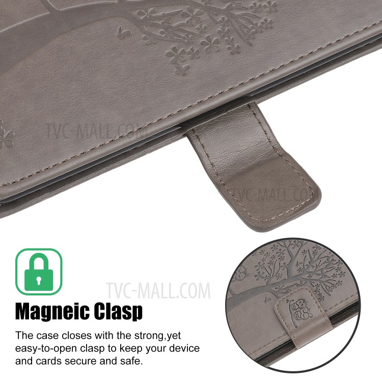 Case Huawei P40 Pro / Pre-order * เคสพิมพ์ลายนกฮูกต้นไม้หนัง PU กระเป๋าสตางค์ *