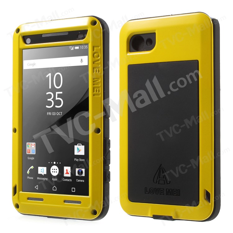 Case Sony Xperia Z5 / พร้อมส่ง * LOVE MEI วัสดุ: โลหะ + ซิลิโคน + กระจก *