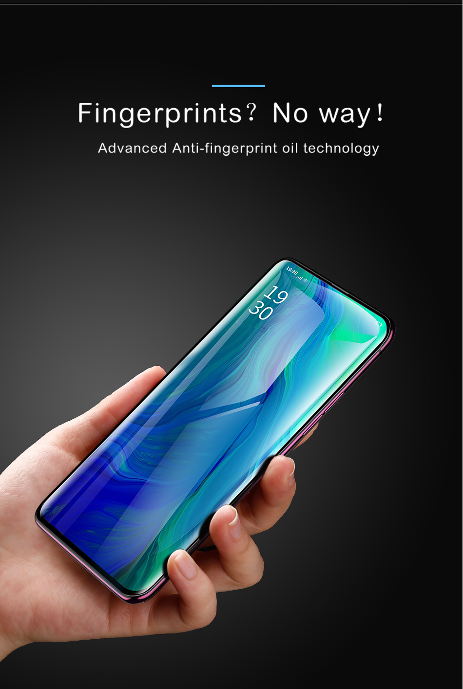 กระจกนิรภัย OPPO Reno 10x Zoom / พรีออเดอร์ * IMAK Pro+ Full ผิวโอเลฟิบิกได้อย่างมีประสิทธิภาพป้องกันคราบน้ำมันความรู้สึกสัมผัสที่ราบรื่น *