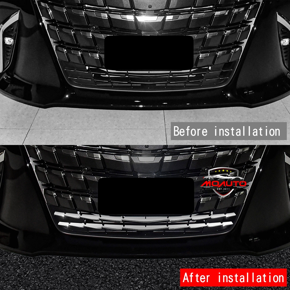 คิ้วกันชนหน้าล่างสแตนเลท ALPHARD 40