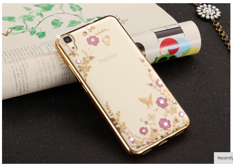 Case Huawei Y6ii / Pre-order * เคสหรูหราเทคนิคการชุบทอง TPU ซิลิโคนอ่อนนุ่ม *