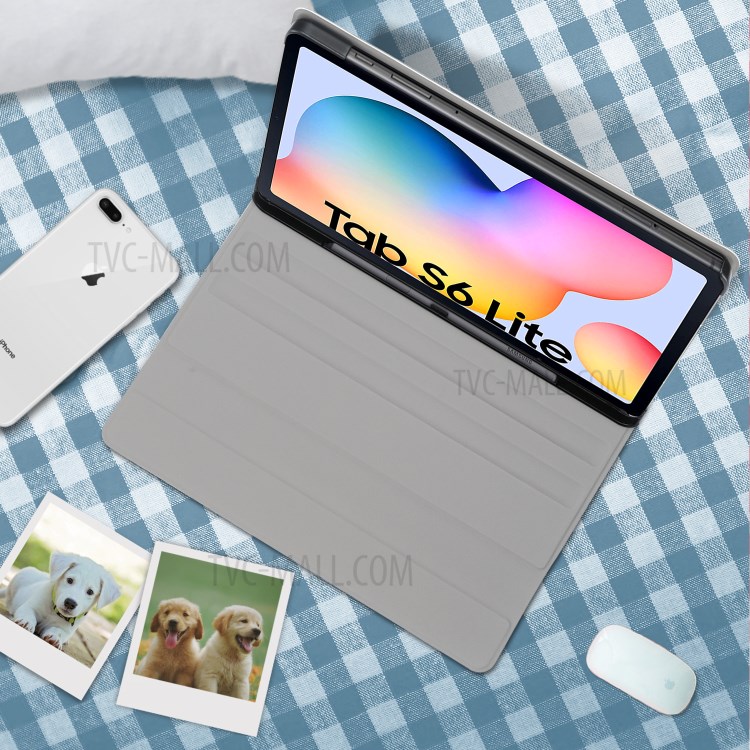 Case Samsung Galaxy Tab S6 Lite / Pre-Order * เคสการพิมพ์รูปแบบเปลือกหนังอัจฉริยะพร้อมช่องเสียบปากกา *