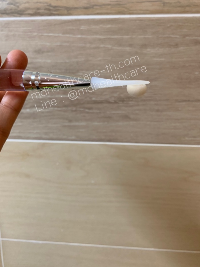 แปรงมาร์คหน้า ซิลิโคน (นูนกลาง/ด้ามใส)***แปรงอ่อนนุ่มมาก เกรดพรีเมี่ยมA