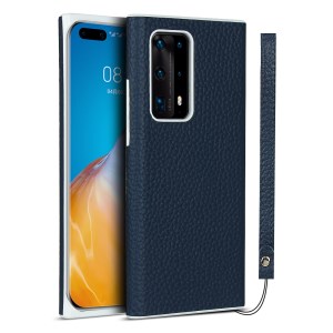 Case Huawei P40 Pro+ # Pre-order * เคสผิวลิ้นจี่เนื้อหนังแท้เคลือบผิวป้องกันลายนิ้วมือ *