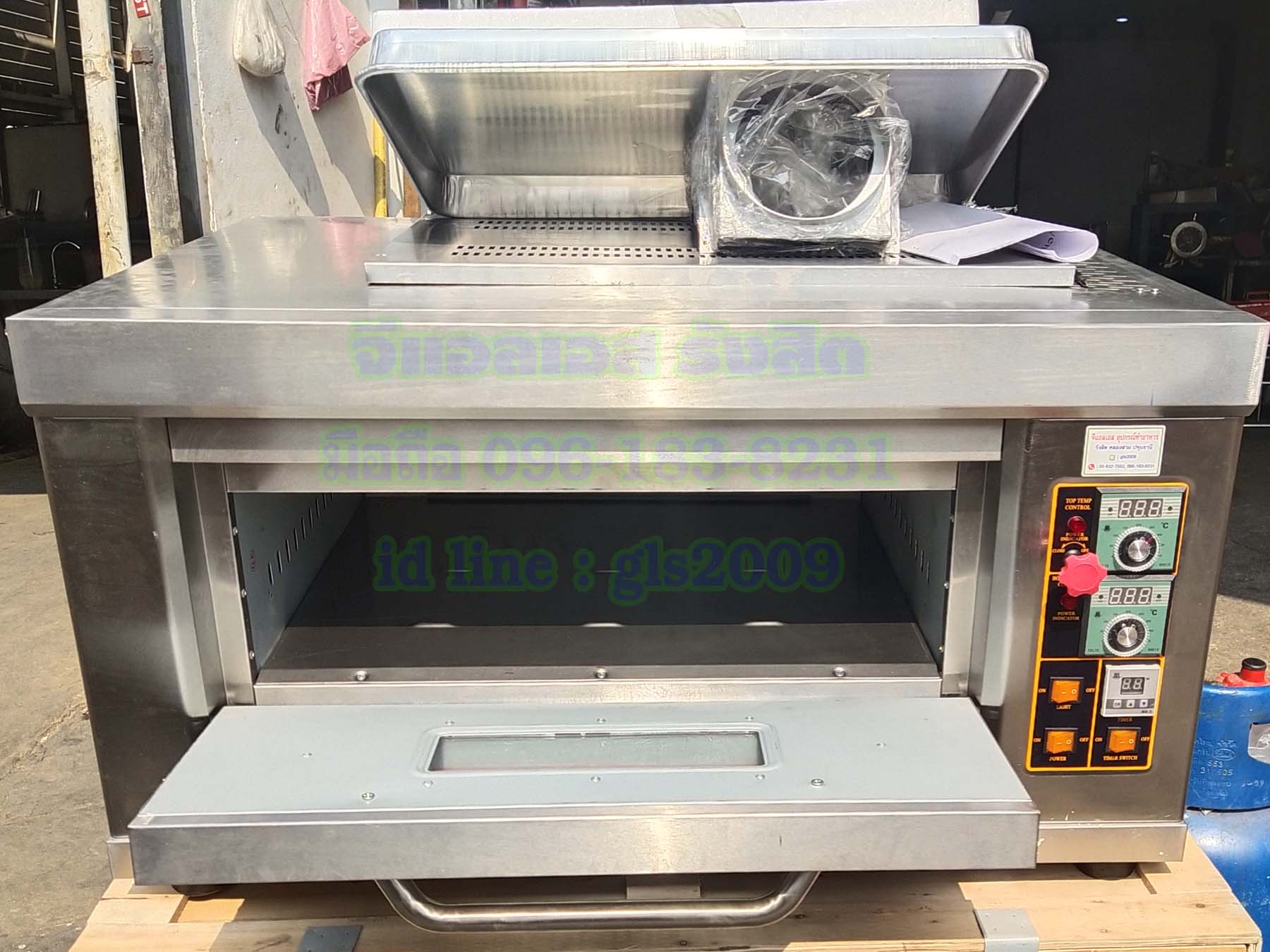 เตาอบขนมแก๊สควบคุมด้วยไฟฟ้า1ถาดใหญ่