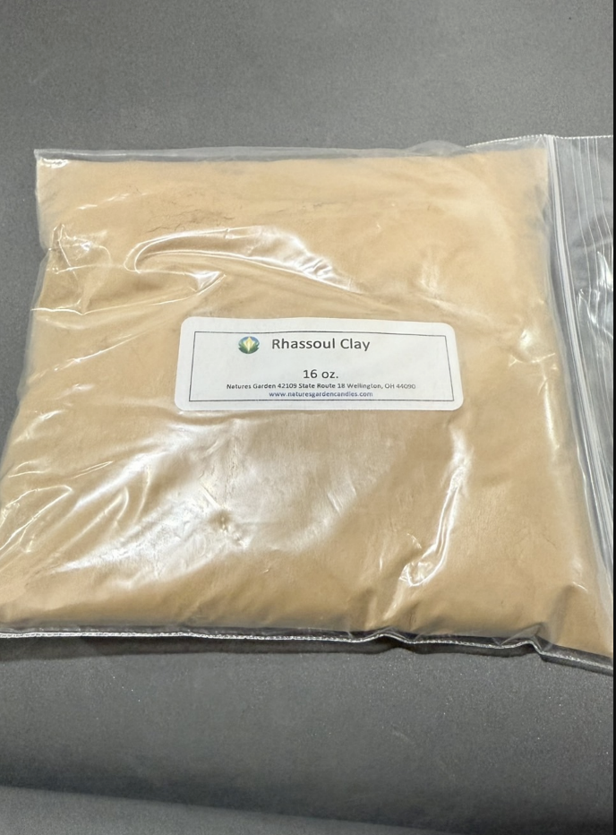 Rhassoul clay 50g 005747 NG ( สินค้านำเข้า US) 50g ไม่มีเอกสาร