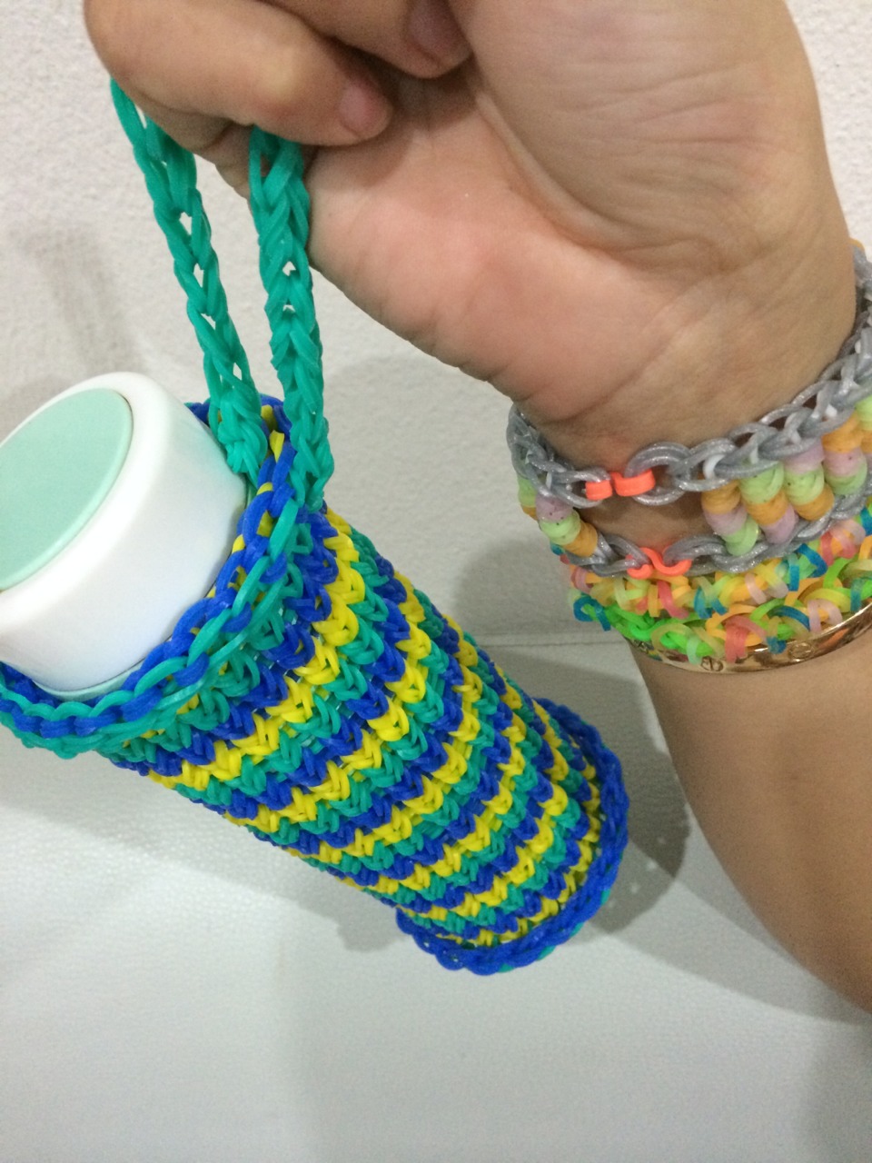 100% Silicone Loom Band สีฟ้าอมน้ำเงิน 600เส้น ( # 31 )