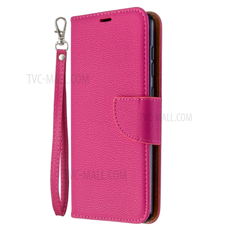 Case Samsung Galaxy A31 / Pre-Order * เคสลิ้นจี่พื้นผิวพร้อมซองหนังขาตั้งกระเป๋าสตางค์ *