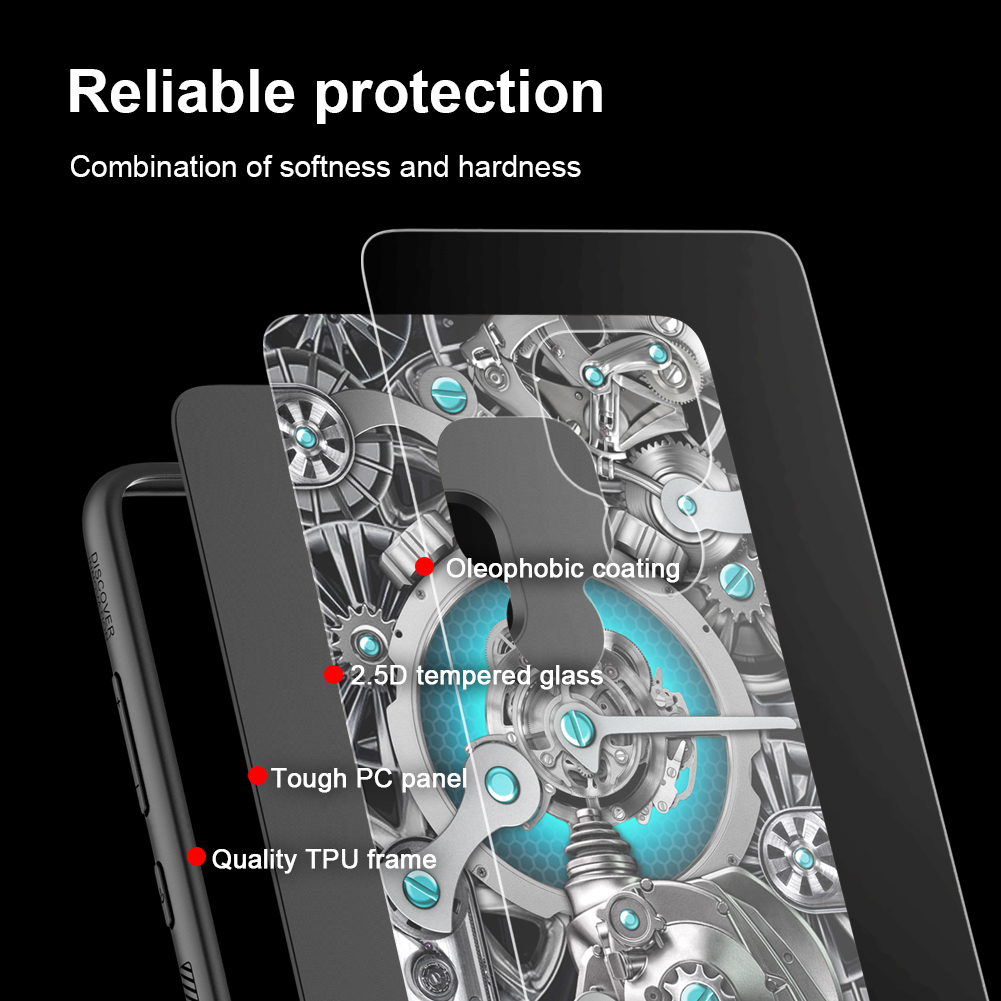 Case Huawei Mate 20 / Pre-order * NILLKIN เคส Spacetime เคสรูปเกียร์ กระจกนิรภัย + PC + TPU ปกไฮบริด *