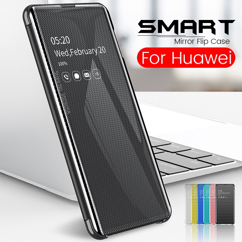 Case Huawei Mate 30 Pro / Pre-order * เคส smart กระจกขาตั้ง หน้าต่างโปร่งแสงเพื่อการดูข้อมูลที่ง่าย *
