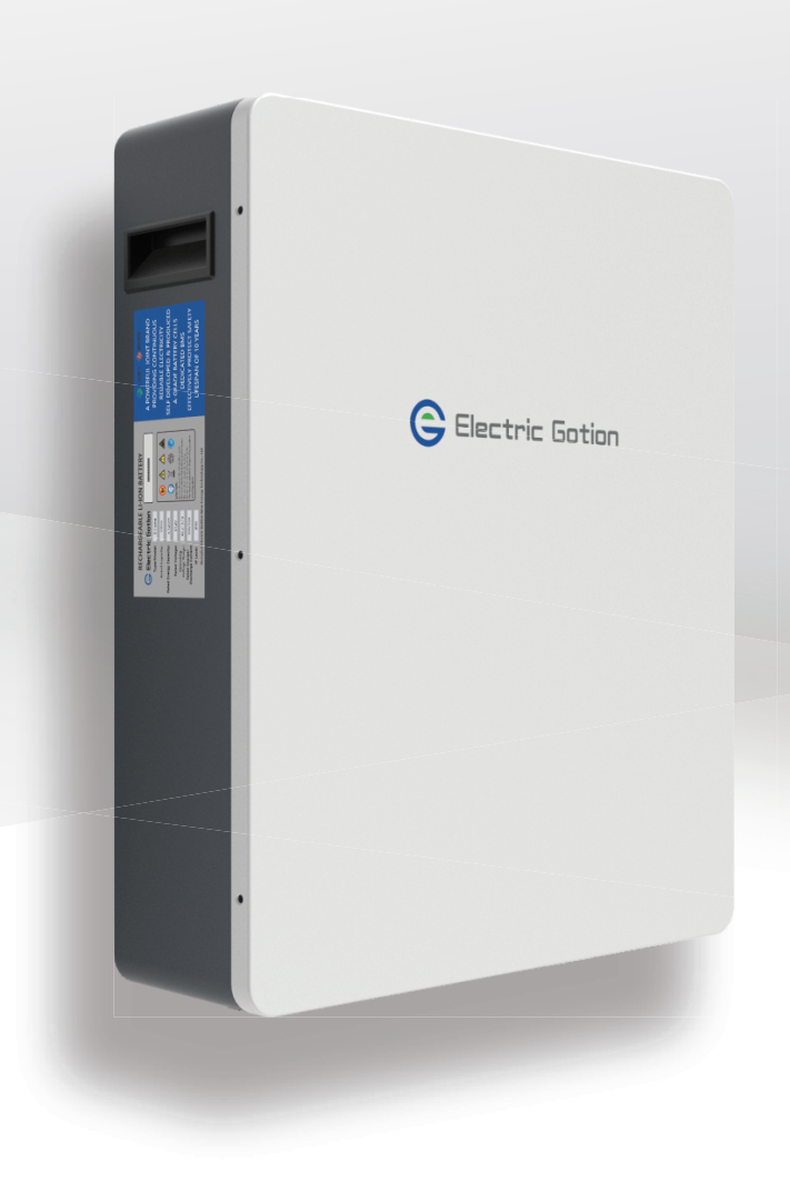 แบตเตอรี่ลิเธียมไอรอนฟอสเฟต LiFePO4 แบบ Wall Type ยี่ห้อ Electric Gotion ขนาดความจุ 100Ah 51.2V