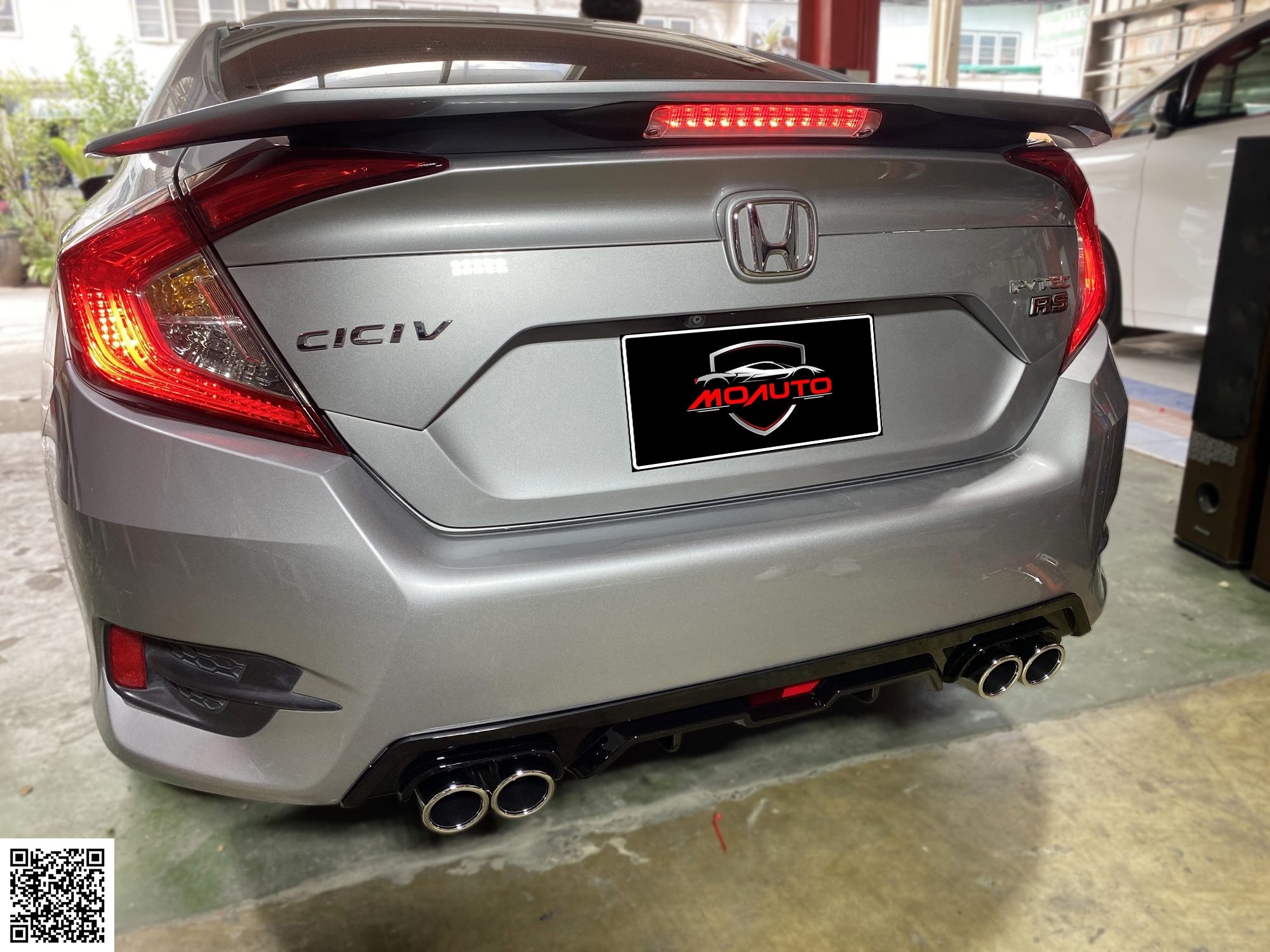 Diffuser ทรง Sport พร้อมปลายท่อหลอก CIVIC FC 2016-2021